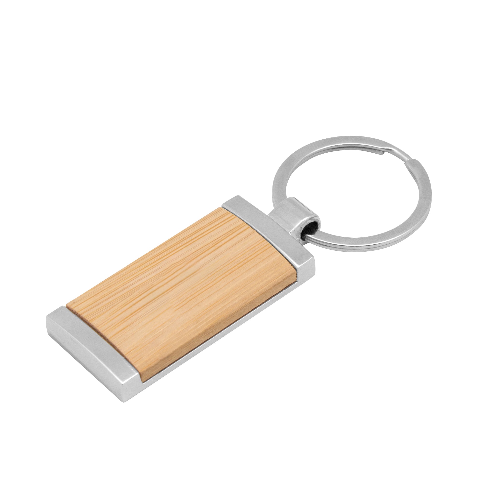Llavero de bambú TAG Madera - detallada