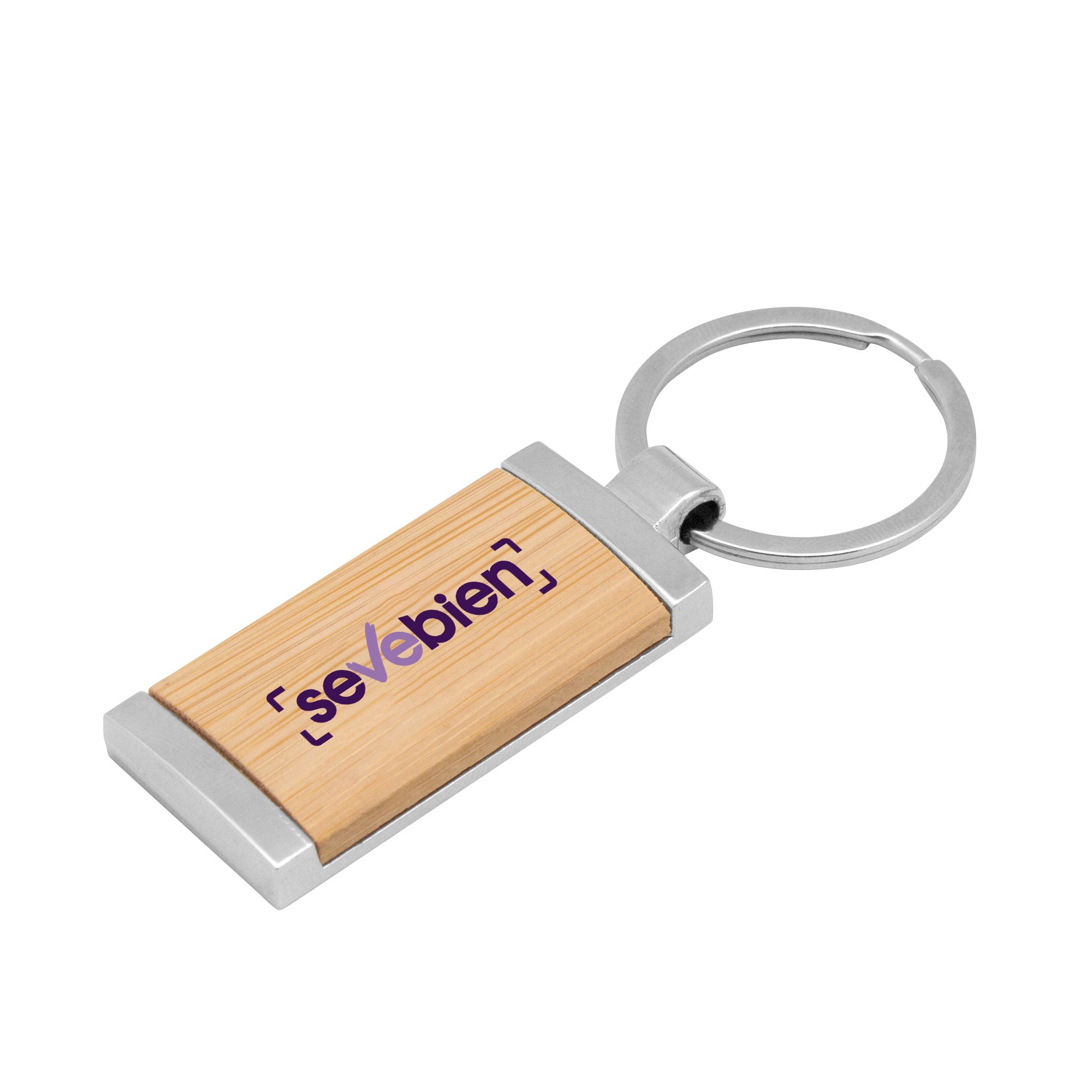 Llavero de bambú TAG Madera