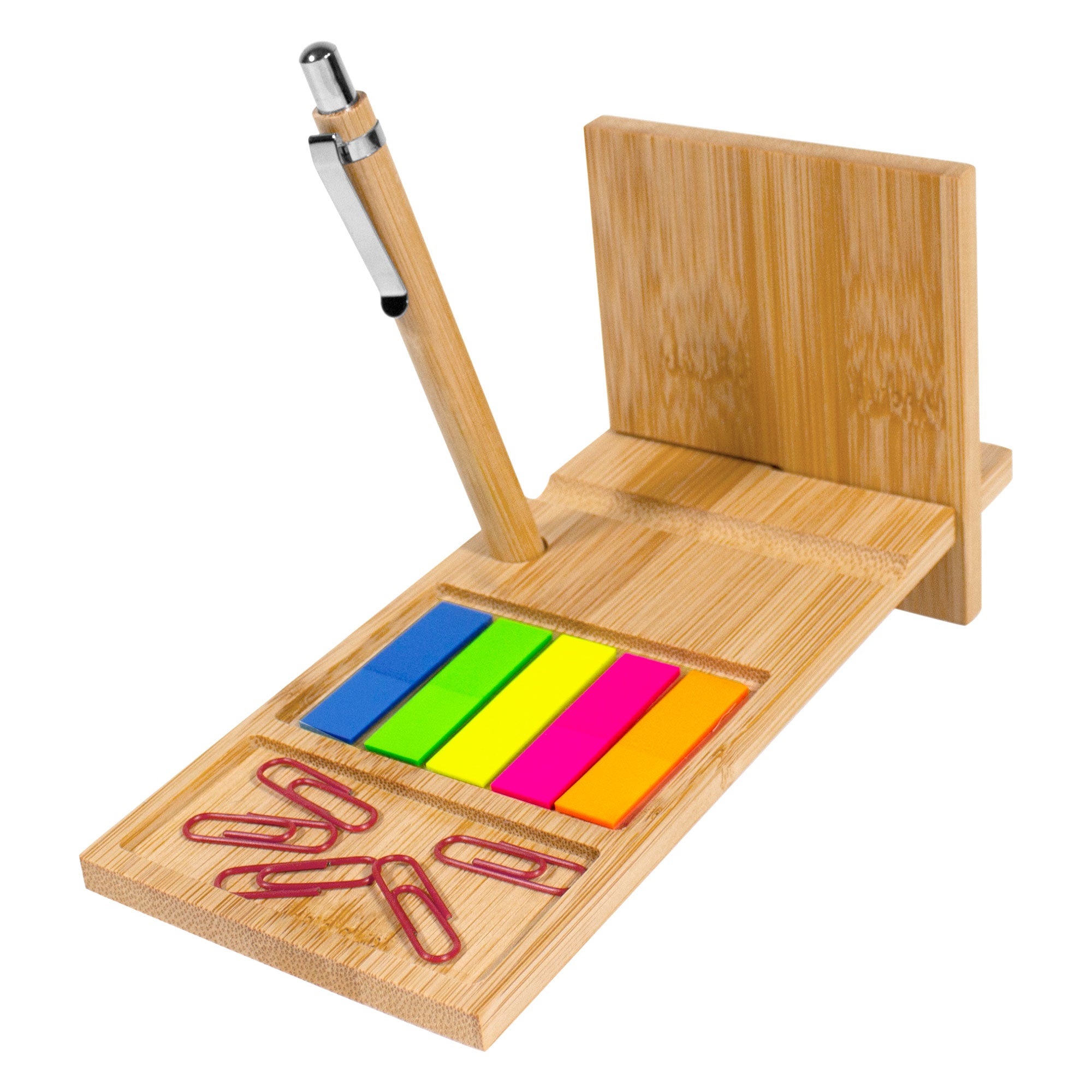 ORGANIZADOR DE ESCRITORIO DE BAMBU NAGANO DESK Madera - detallada