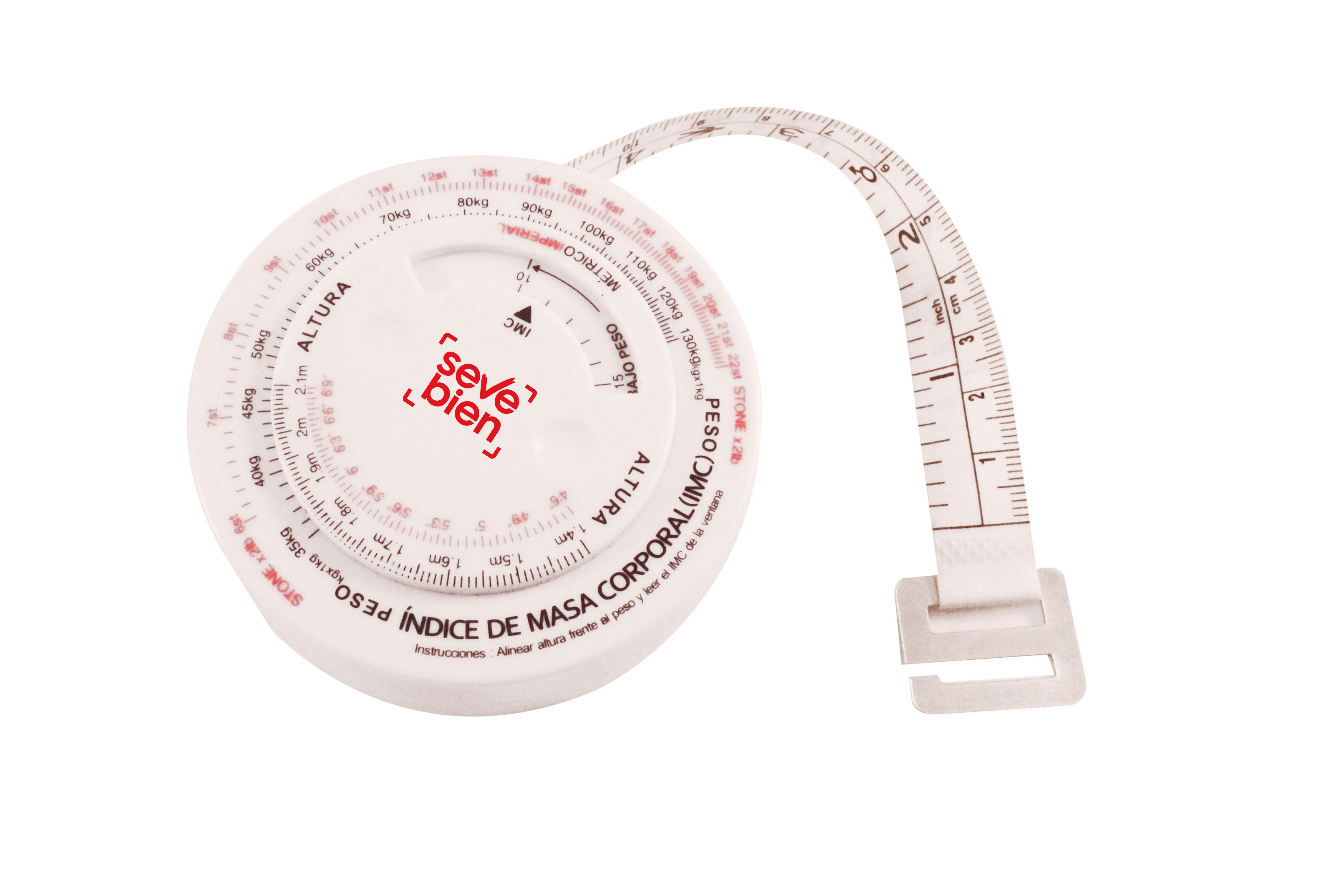 CINTA PARA CONTROL DE LA MASA CORPORAL Blanco