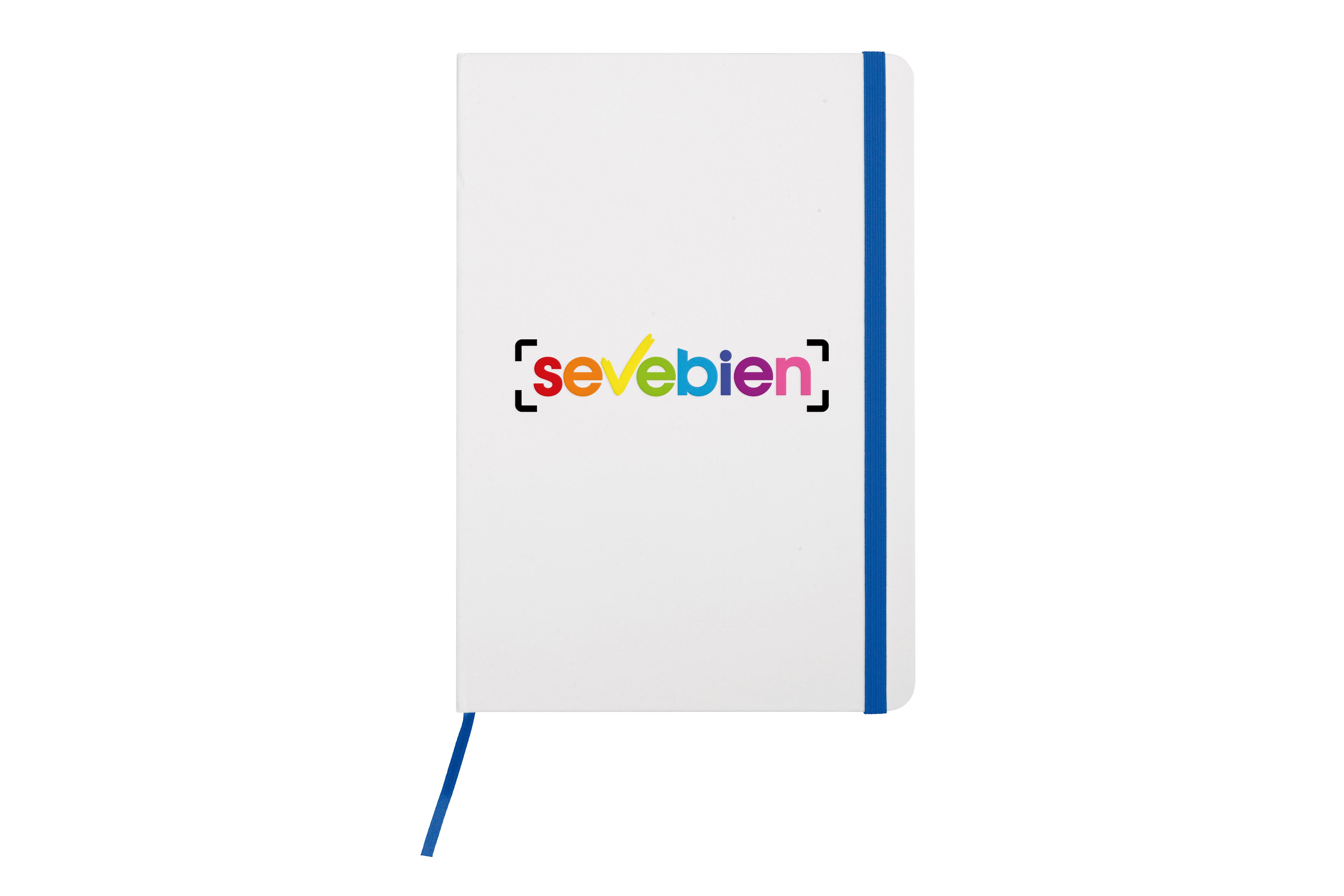 Libreta mediana White Azul