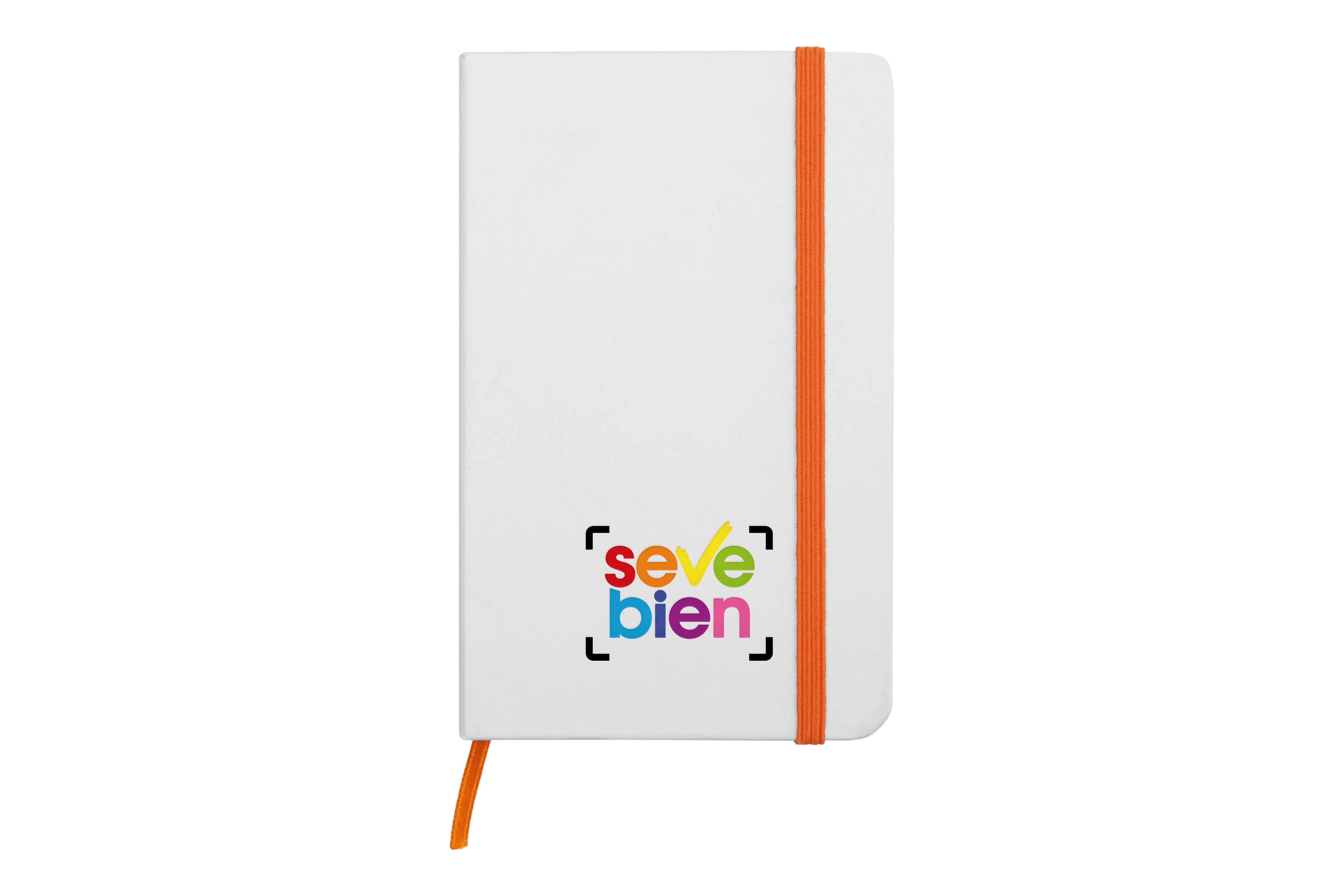 Libreta pequeña White Naranja
