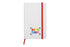 Libreta pequeña White Rojo