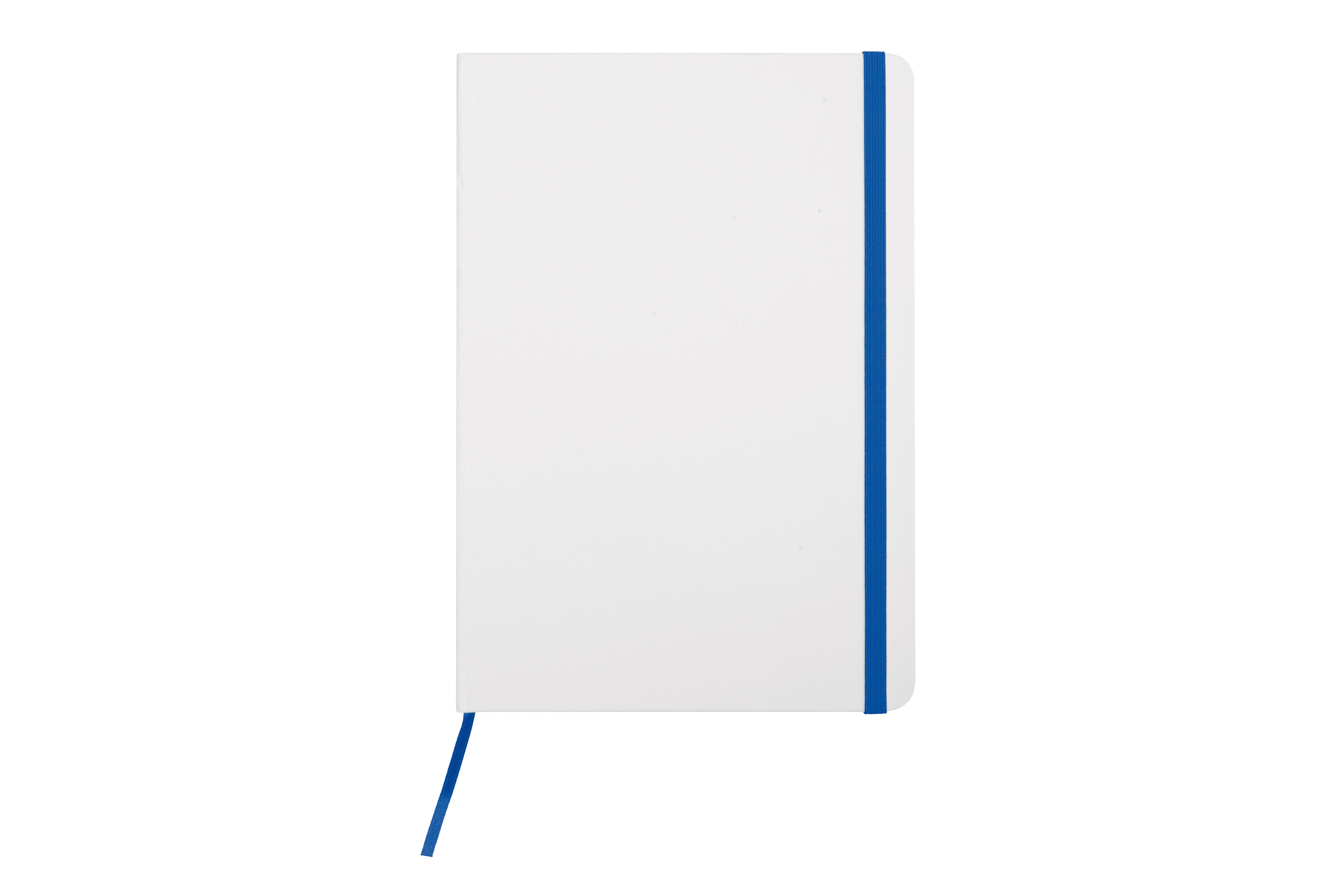 Libreta mediana White Azul - detallada