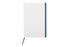 Libreta mediana White Azul - detallada