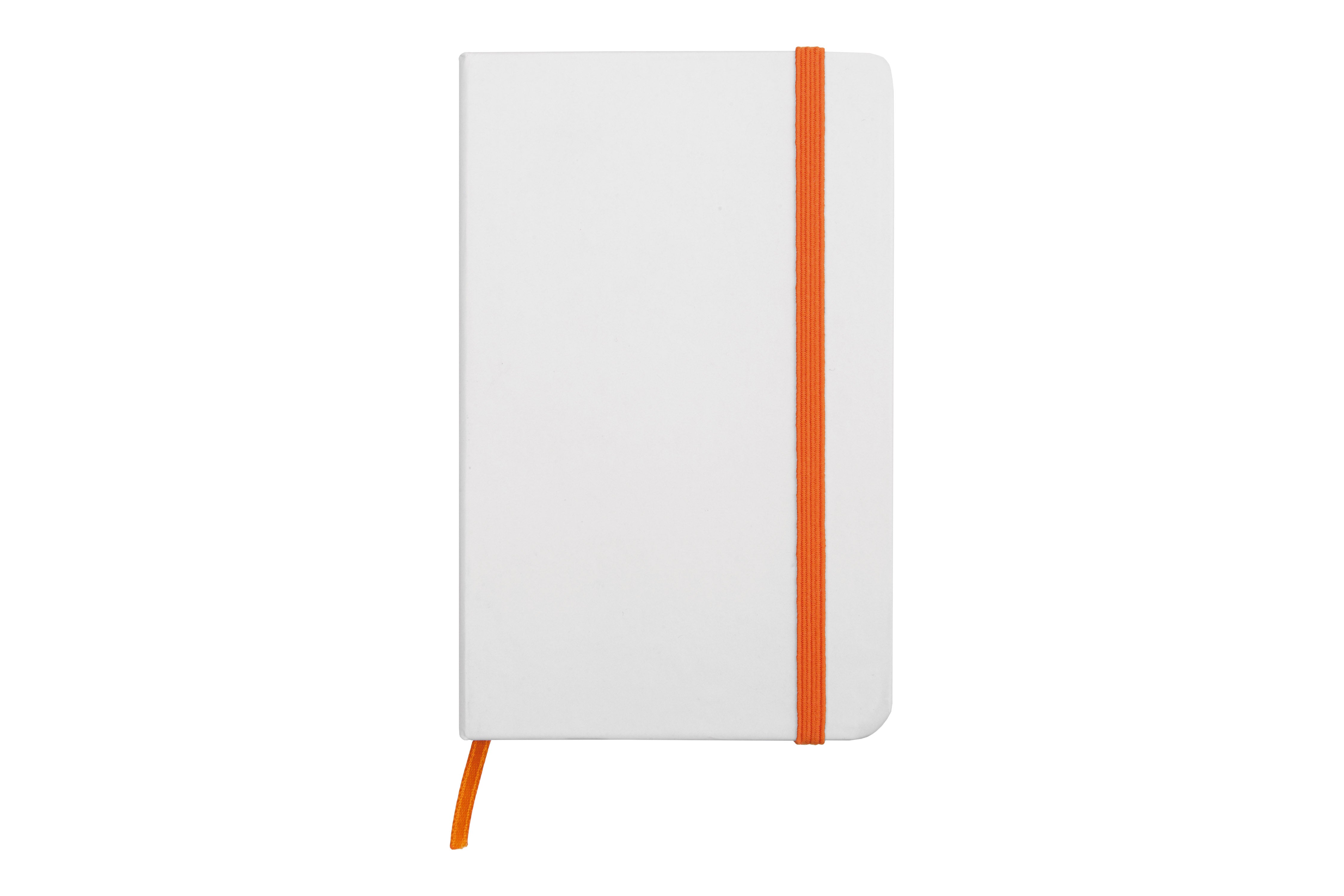 Libreta pequeña White Naranja - detallada
