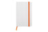 Libreta pequeña White Naranja - detallada