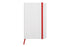 Libreta pequeña White Rojo - detallada