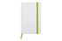 Libreta pequeña White Verde Manzana - detallada