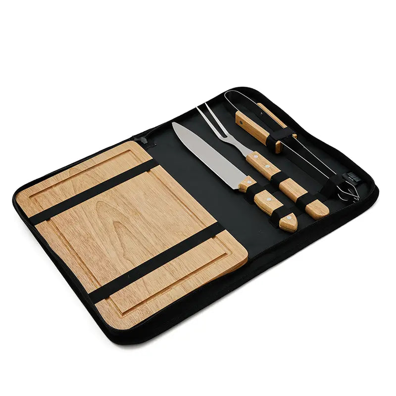 Set de Asado Brasa / Natural / Natural / Madera