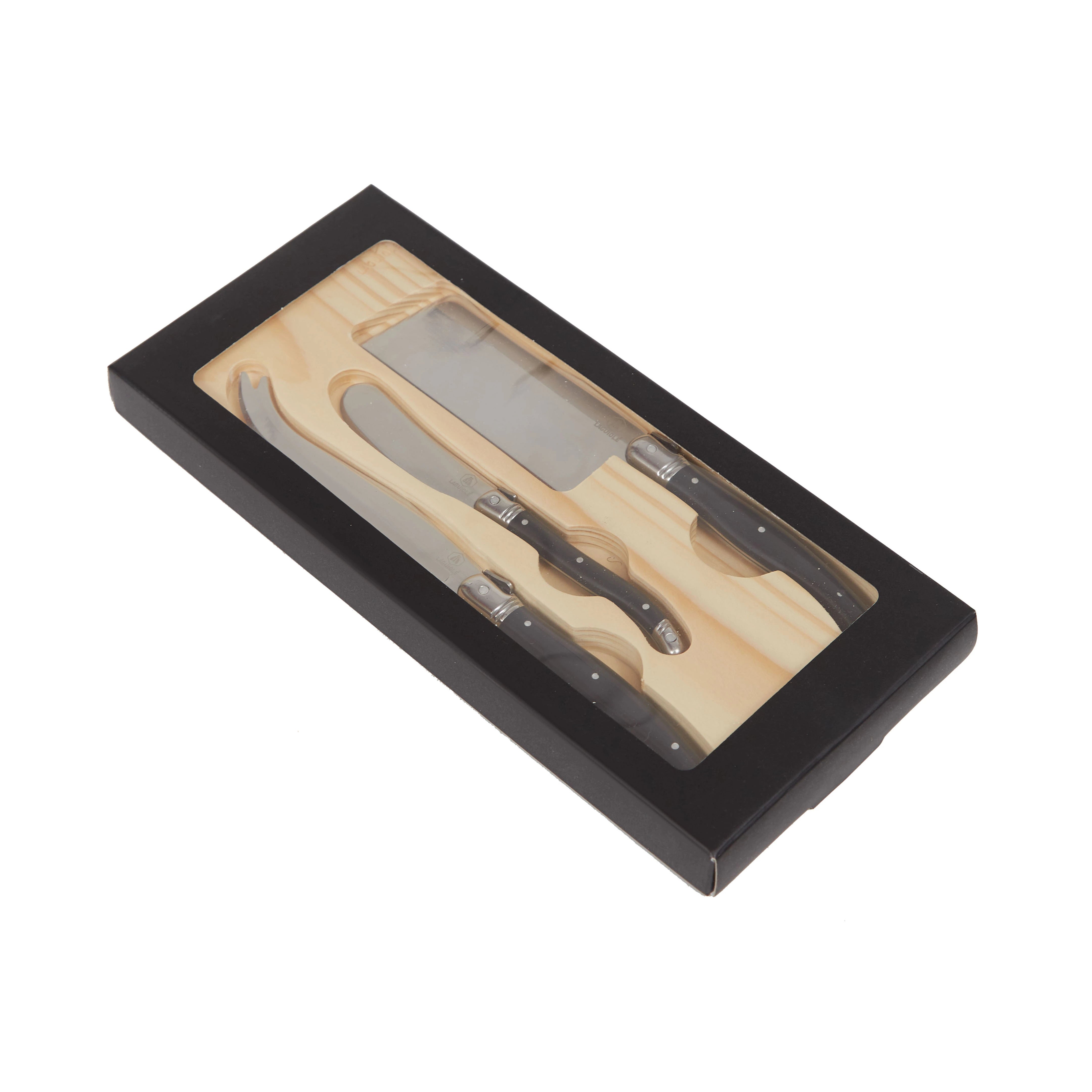Set de Queso x3 Laguiole / Negro / Negro