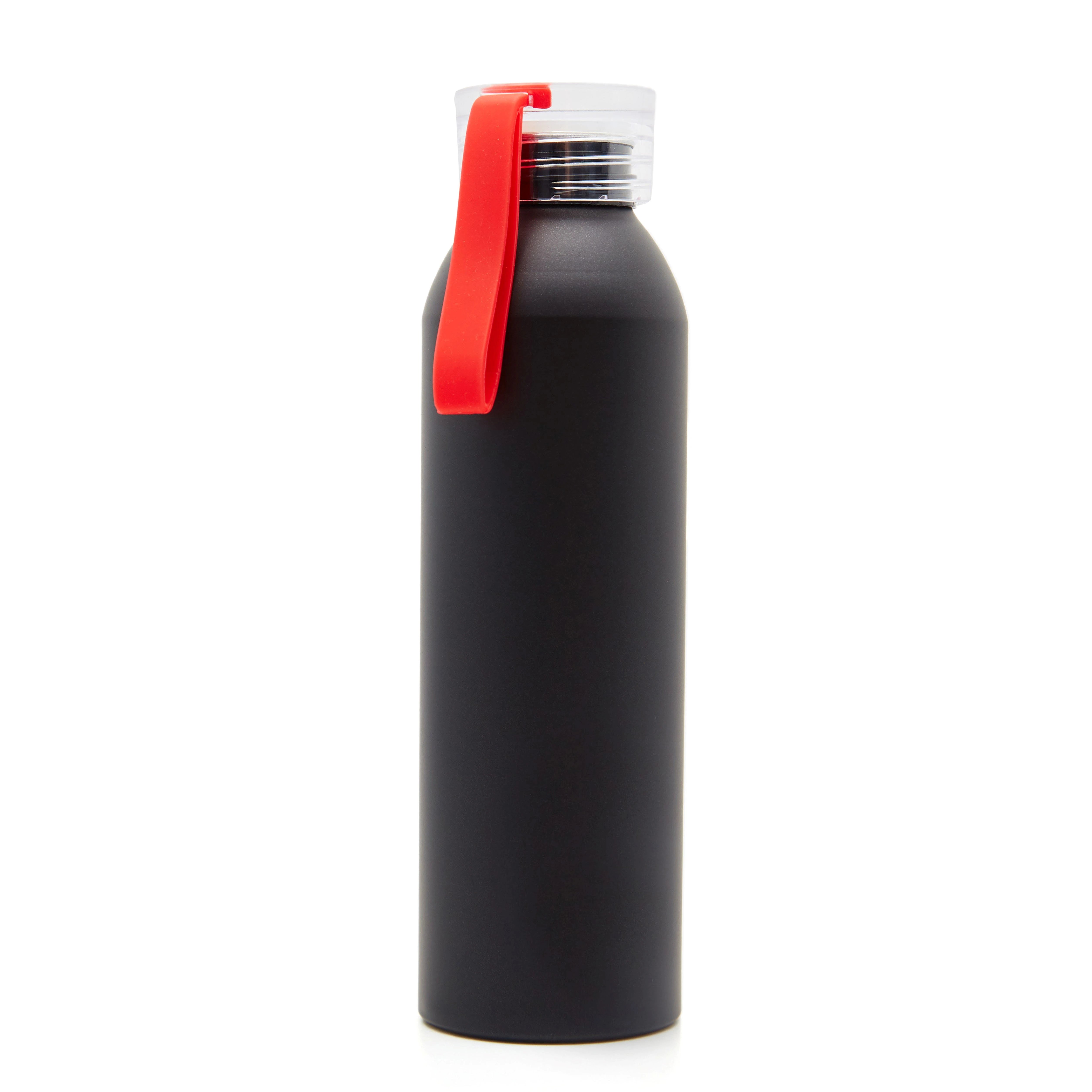Botella Alu / Negro / Rojo