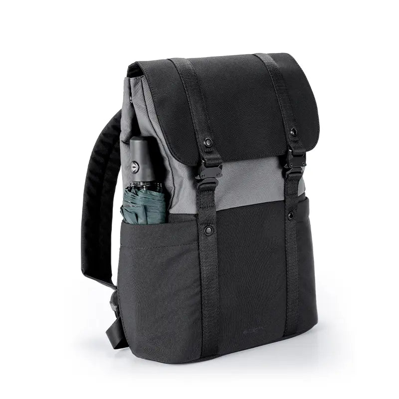 Mochila Beckum / Gris Oscuro / Gris Oscuro / Poliestileno