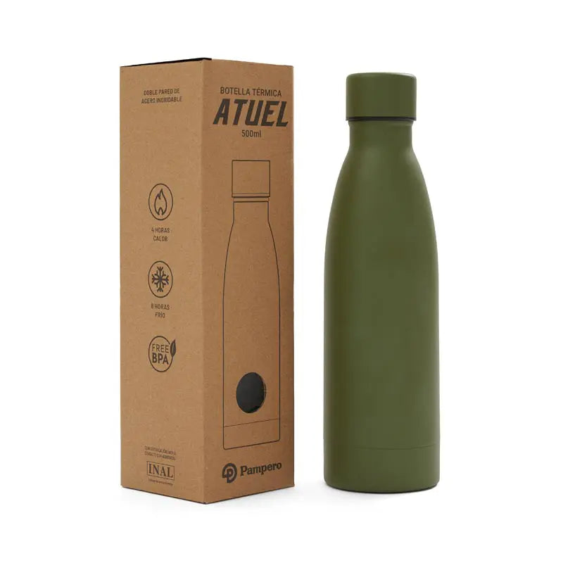 Botella Atuel Pampero / Verde / A.Inox/Hier