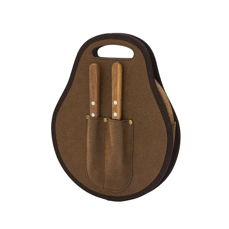 Set de Asado Estribo / Natural / Natural / Madera