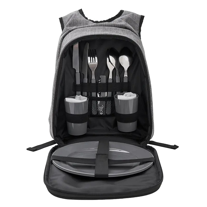 Mochila Picnic Tacoma / Gris / Negro / Poliestileno