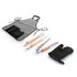 Set bbq Delantal Grill / Gris / Gris / A.Inox/Hier