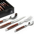 Set de Mesa x16 Piezas Laguiole / Negro / Negro