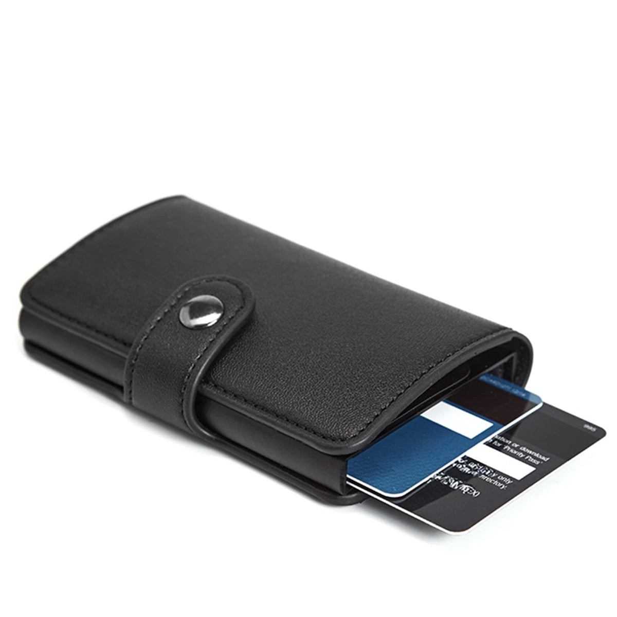 Porta Tarjetas de Credito con Billetera / Negro / Negro