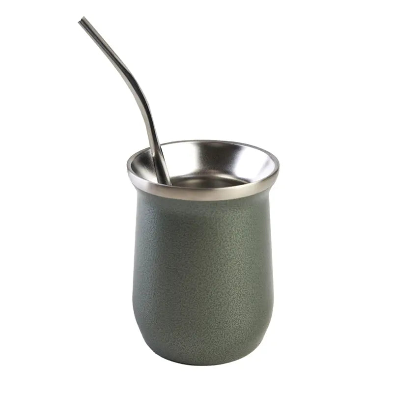 Mate Origen c/Bombilla Pampero / Verde / A.Inox/Hier
