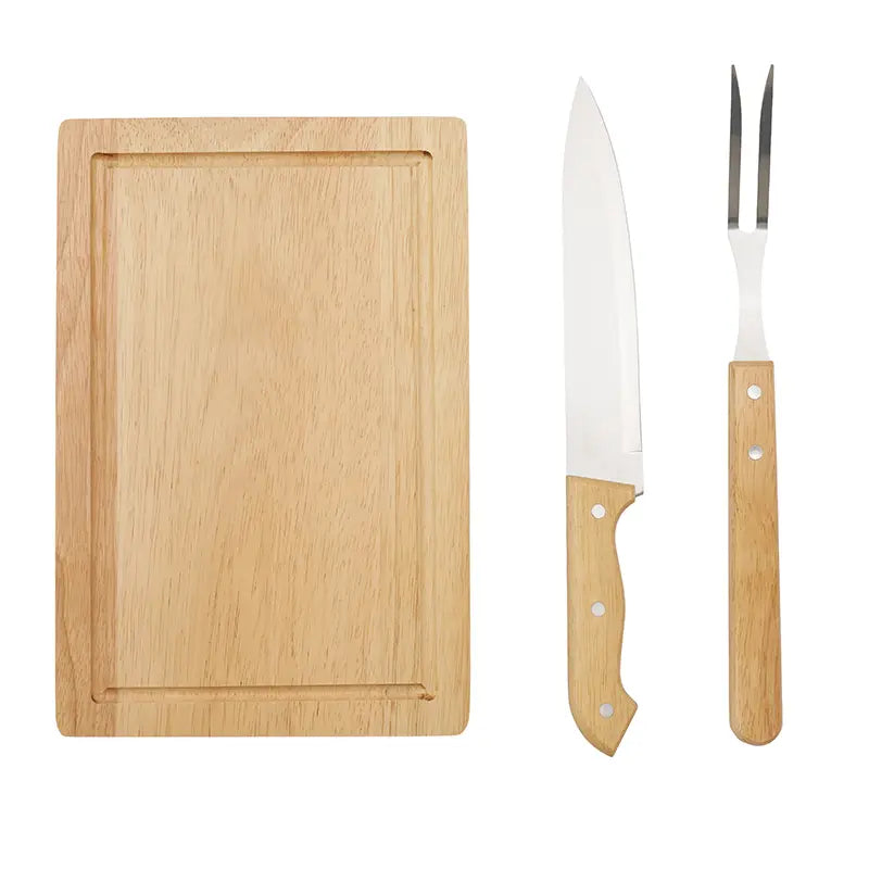 Set de Asado Roti / Natural / Natural / Madera