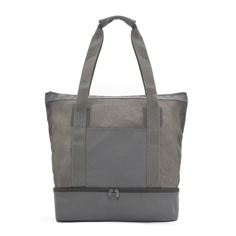 Cooler Tote Dual / Gris / Gris / Poliestileno
