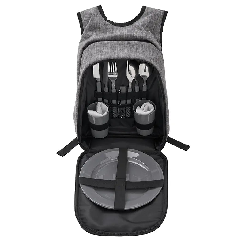 Mochila Picnic Tacoma / Gris / Negro / Poliestileno