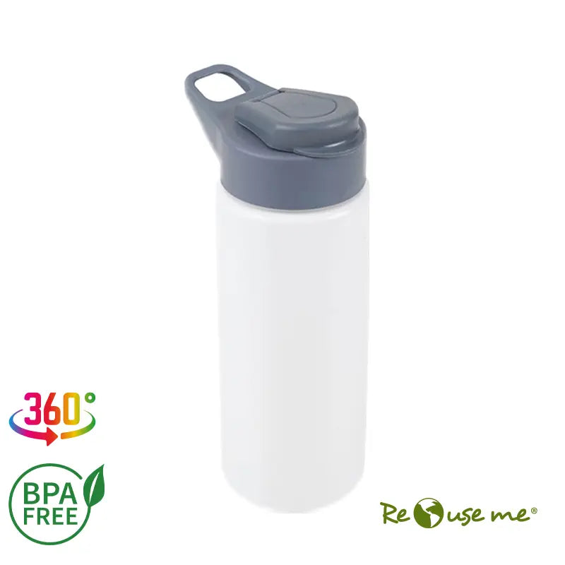 Botella Flake / Blanco / Gris Oscuro