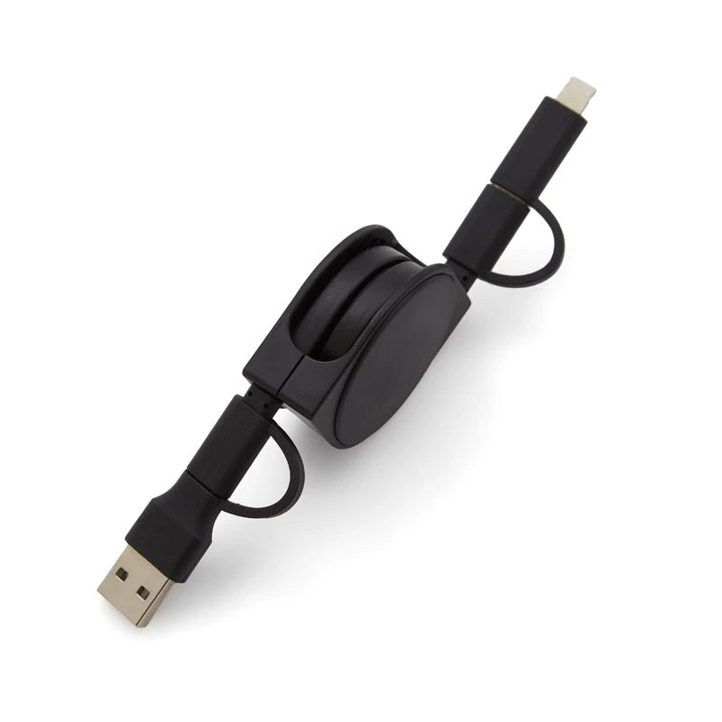 Cable 4 en 1 Snail / Negro / Negro