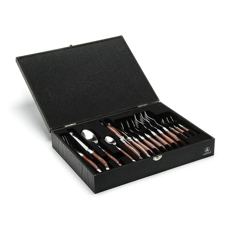 Set de Mesa x16 Piezas Laguiole / Negro / Negro