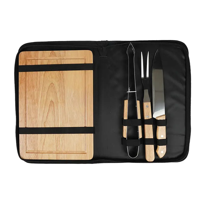 Set de Asado Brasa / Natural / Natural / Madera