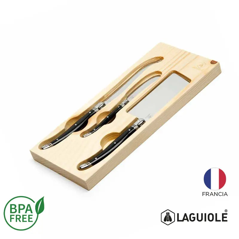 Set de Queso x3 Laguiole / Negro / Negro