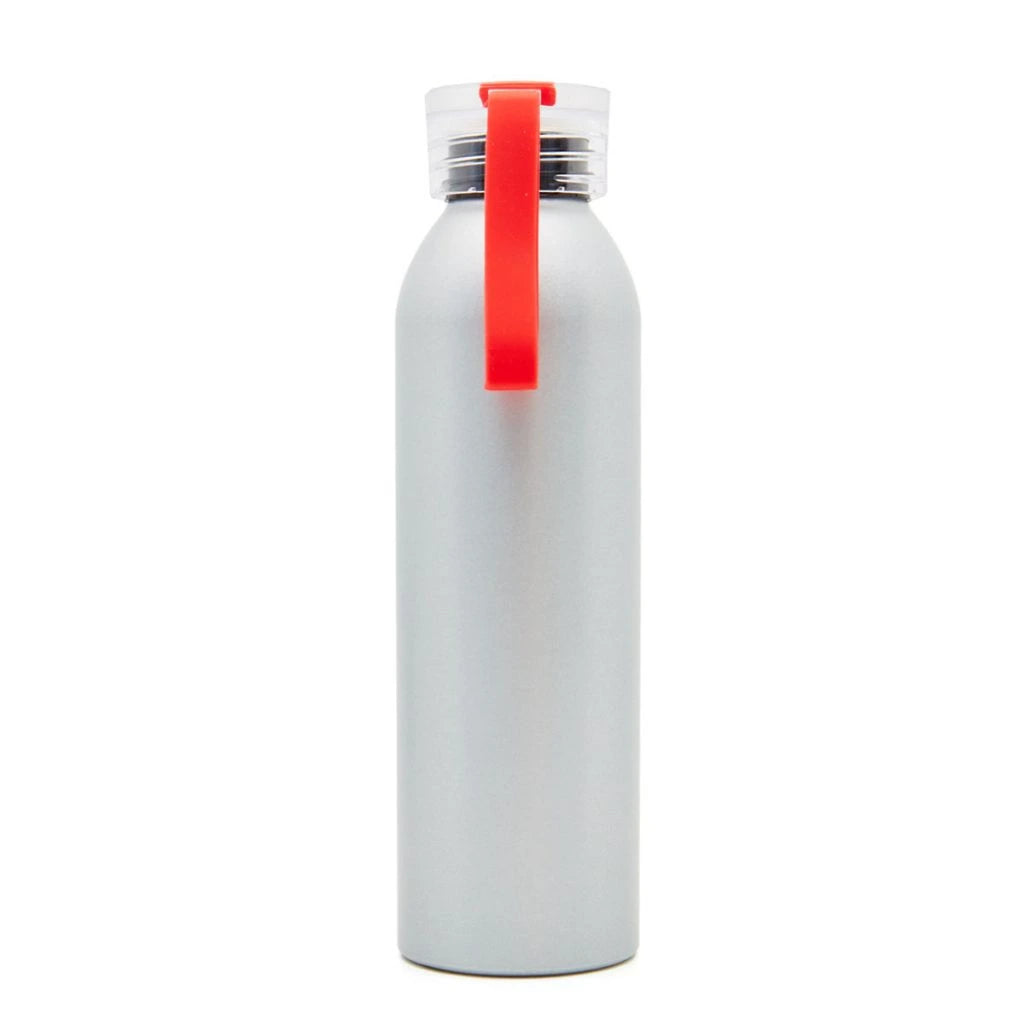 Botella Alu / Gris Plata / Rojo