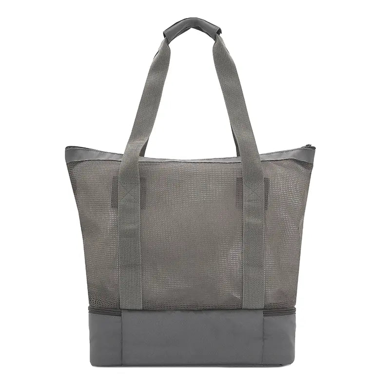 Cooler Tote Dual / Gris / Gris / Poliestileno