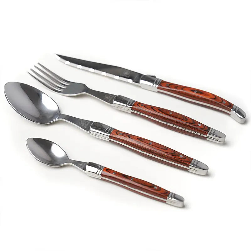 Set de Mesa x16 Piezas Laguiole / Negro / Negro