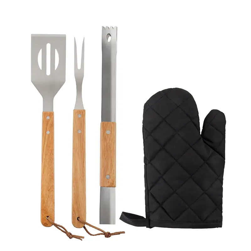 Set bbq Delantal Grill / Gris / Gris / A.Inox/Hier