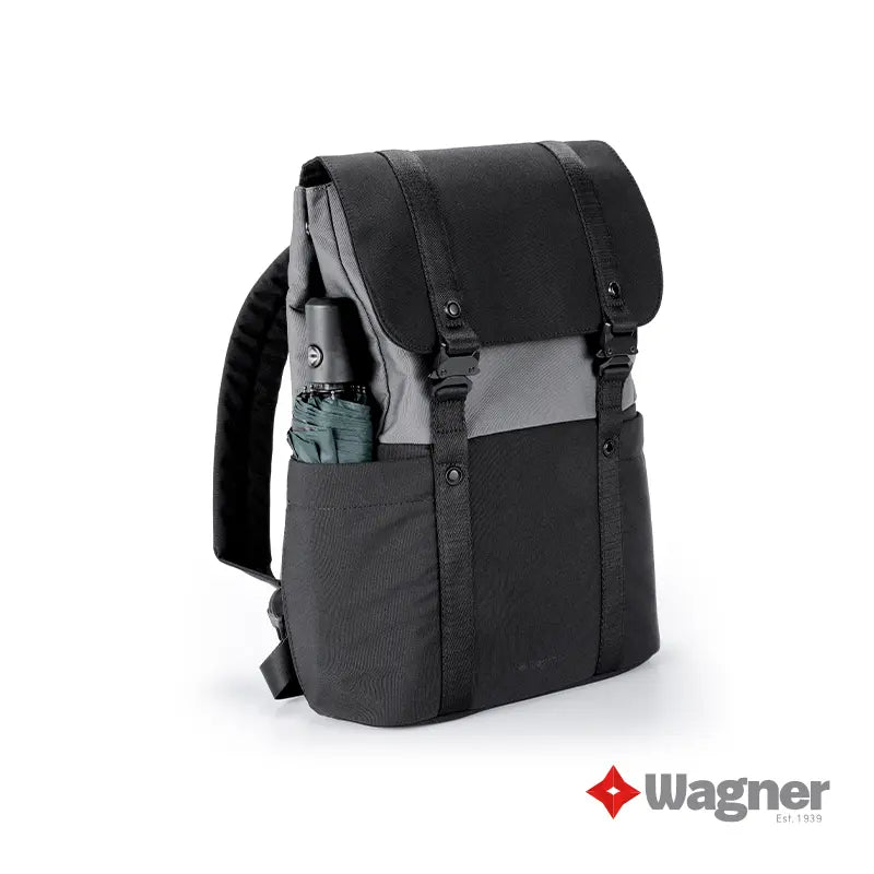 Mochila Beckum / Gris Oscuro / Gris Oscuro / Poliestileno